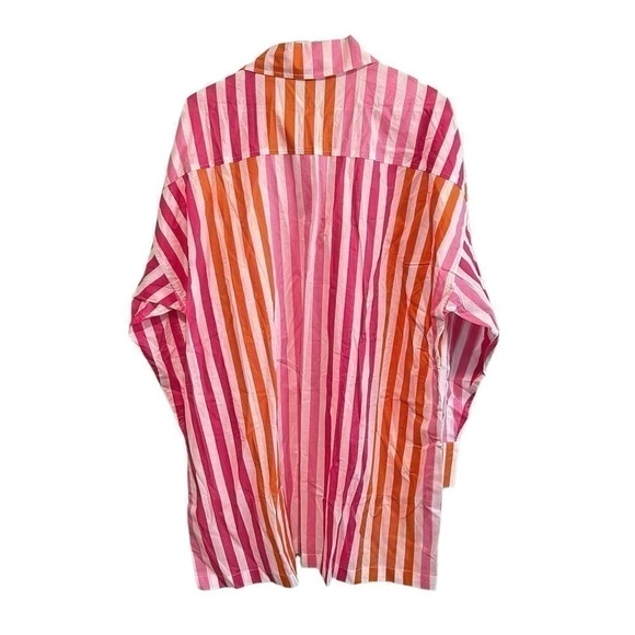 New Beach Riot x Revolve  Alexa Striped Button-Up Shirt./ Cover Up, New w/o tags - Picture 3 of 4